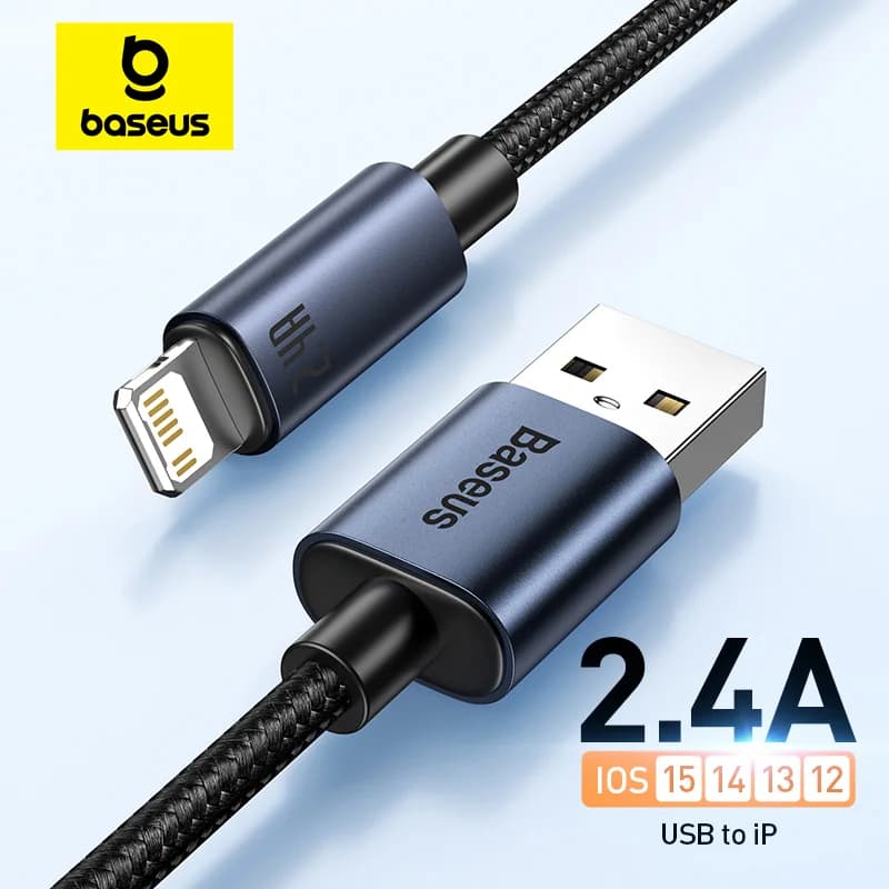 Câble USB-A vers Lightning, Charge Rapide 2.4A